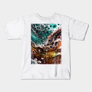 Acrylic abstract pouring Kids T-Shirt